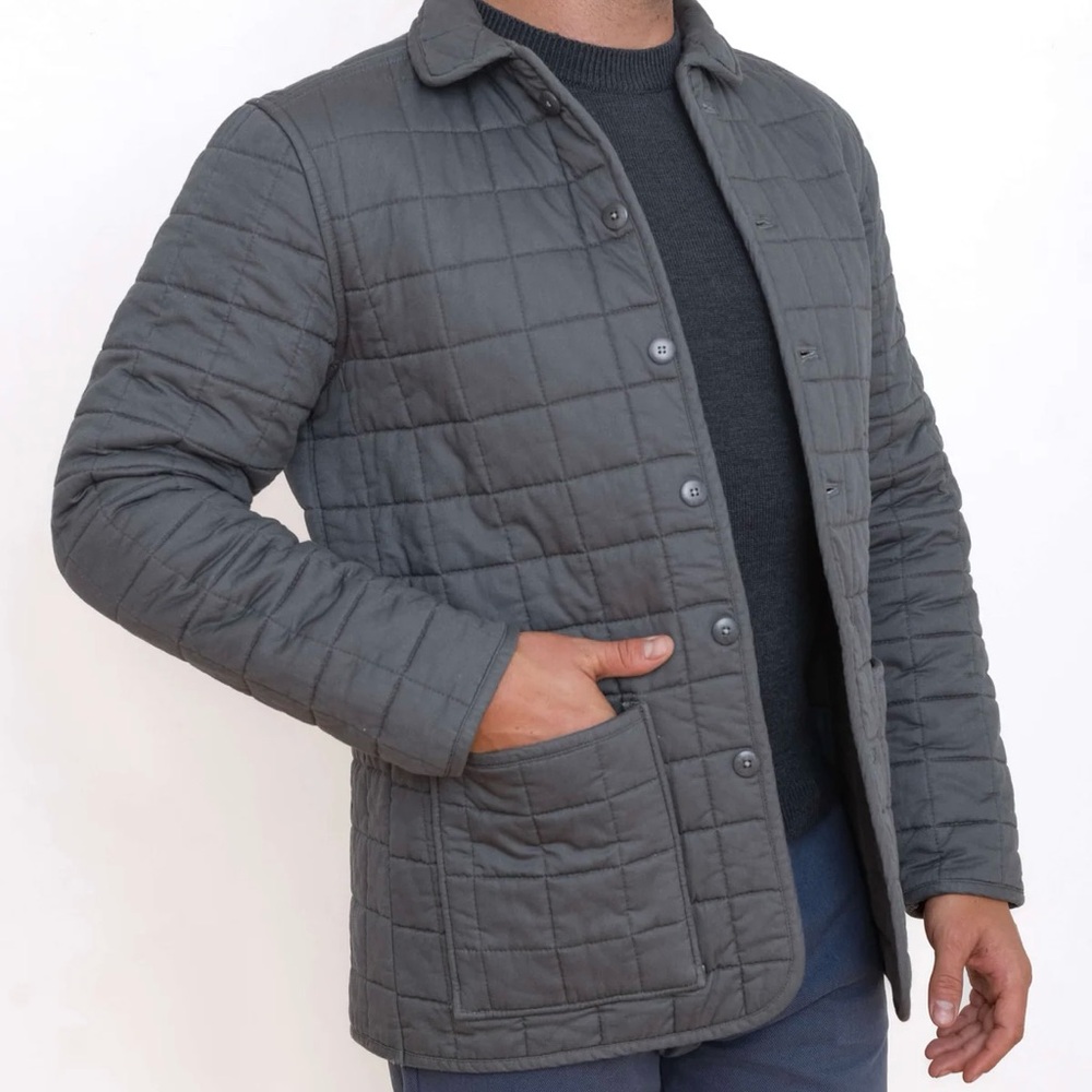 Alex Crane Quilted Kite Jacket in Ink